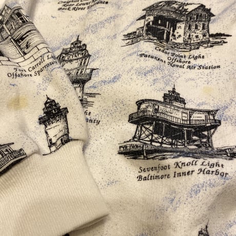 [USED] "Lighthouse" 総柄SWEAT💡