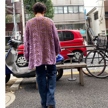 [USED] 鍵編みニットカーディガン