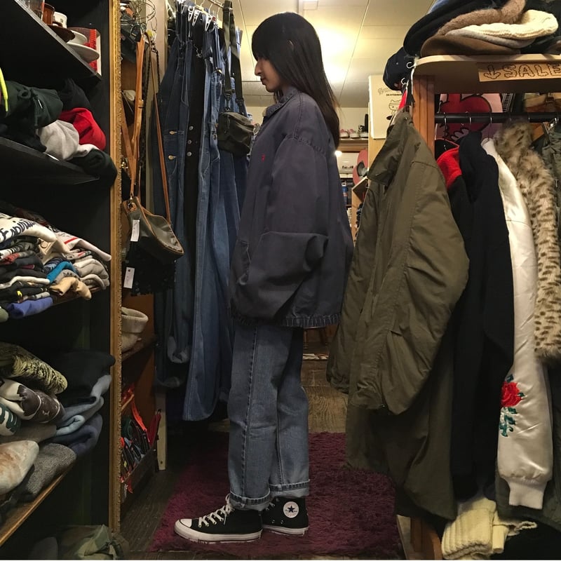 USED] POLO Ralph Lauren 色褪せネイビーのスイングトップ | gard