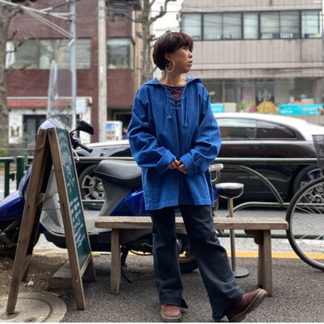 [USED]  編み上げ COTTON Hooded JKT