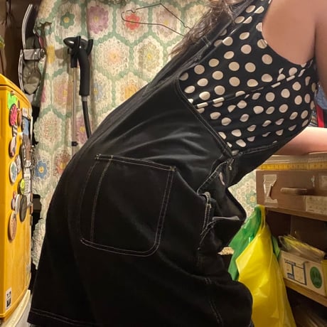[USED]  euro 白黒 ドット♡タンクトップ