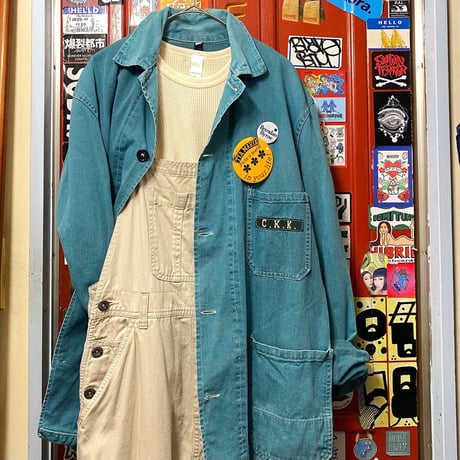 [USED] Euro VINTAGE work JKT GREEN  "C.K.K"