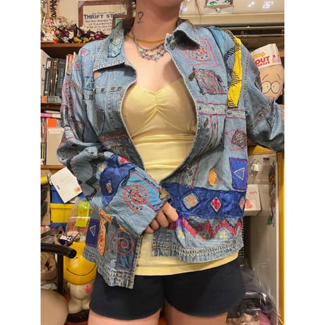 [USED]パッチワークデニムジャケット