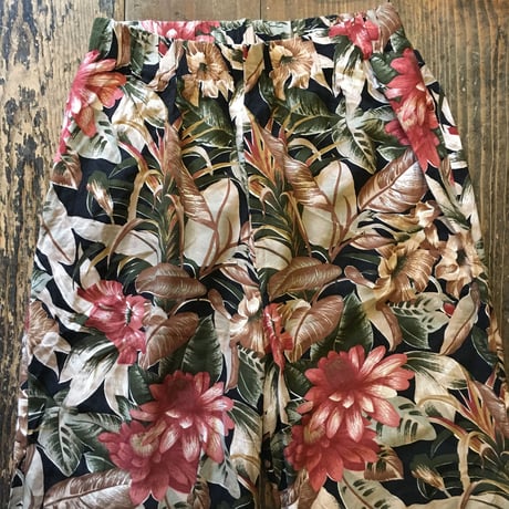 [USED] 花柄 レーヨンパンツ