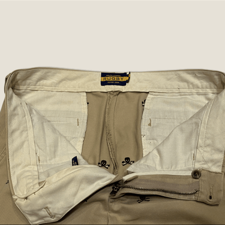 [USED] Ralph Lauren ”RUGBY” 刺繍 COTTON PANTS