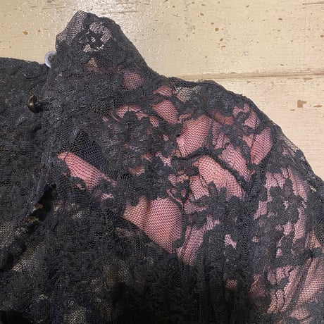 [USED] Black lace ハイネックTOPS