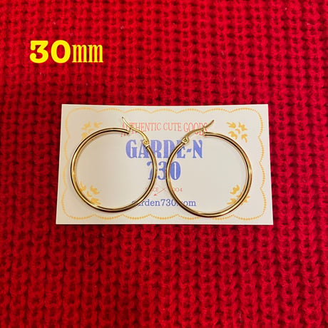 [SELECT] GOLD フープピアス