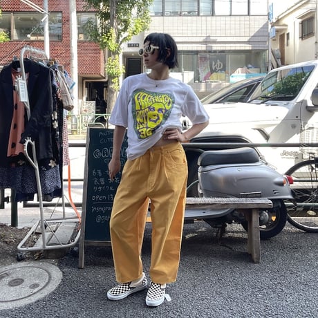 [USED] 80's P.S GITANO yellowバギーパンツ