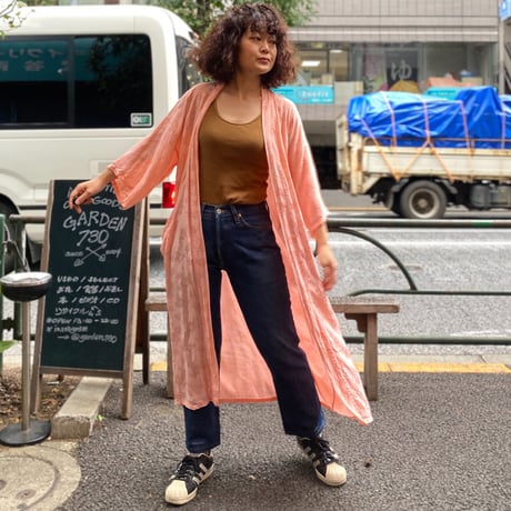 [USED] vintage CHINA ガウン ピンク