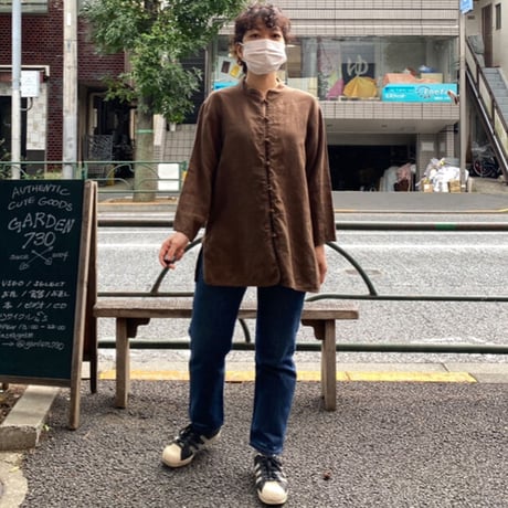 [USED] LINEN CHINA SHIRT