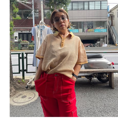 [USED]  メッシュPOLO🧡