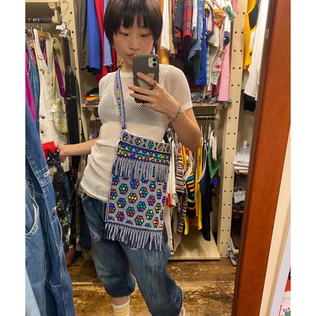 [USED]ビーズサイドバッグ❤️