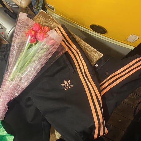 [USED] adidas ジャージ pants! pink⛹️💕