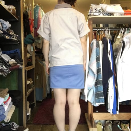 [USED] US WORK SHIRTS! グレーストライプ