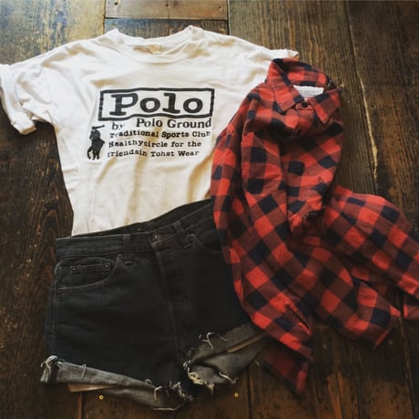 [USED] Polo プリントTシャツ