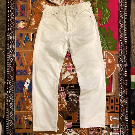 [USED] UK Levi's 501 WHITE