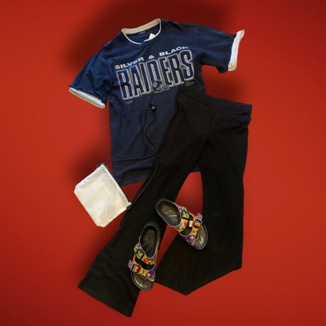 [USED] RAIDERSレイヤード風Tシャツ