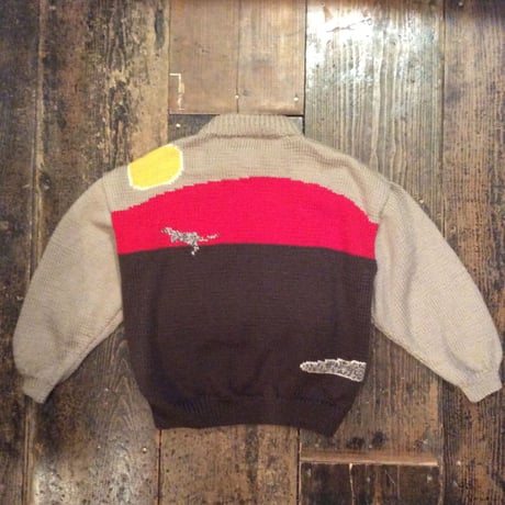 [USED] Wool  おなかポケ付き！カンガルーセーター
