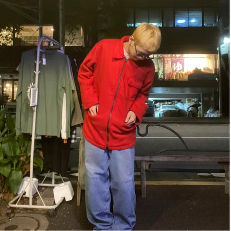 [USED] 真っ赤な❤️ フリース ZIP COAT