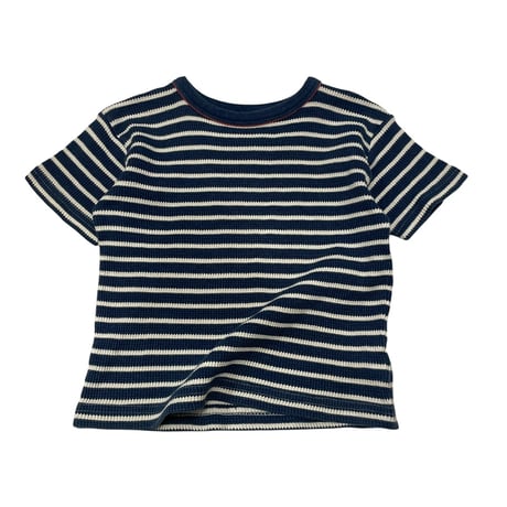 [USED] ワッフル生地のボーダーTee