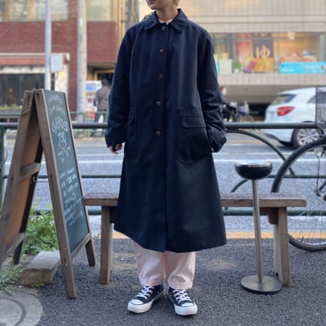 [USED] made in U.S.A.  BLACKステンカラーコート！