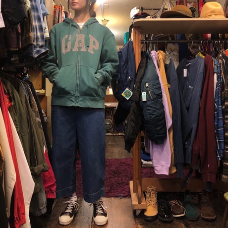 [USED] GAP LOGO ZIP PARKA！