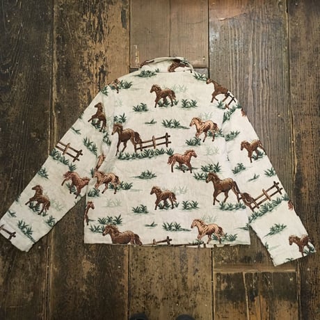 [USED] Horse pattern ゴブラン織りJKT