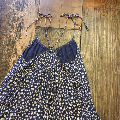 [USED] 小花柄 インド綿キャミソールワンピース