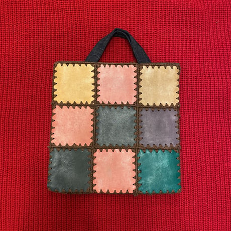 [USED] レザーパッチワークトートBAG♡