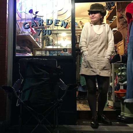[USED] クリーム色☃️コーデュロイジャンパースカート