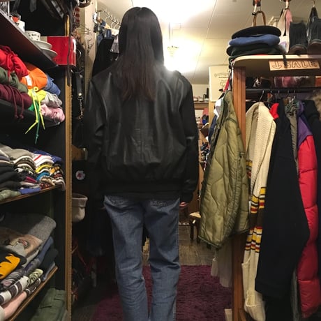 [USED] real leather リバーシブル JKT