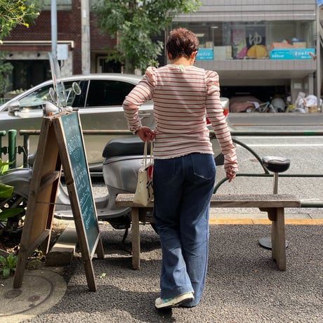 [USED]   パフスリーブ❤️リブトップス