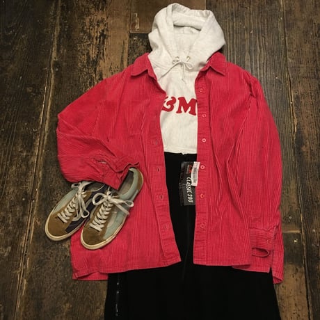[USED] RED 太畝コーデュロイシャツ