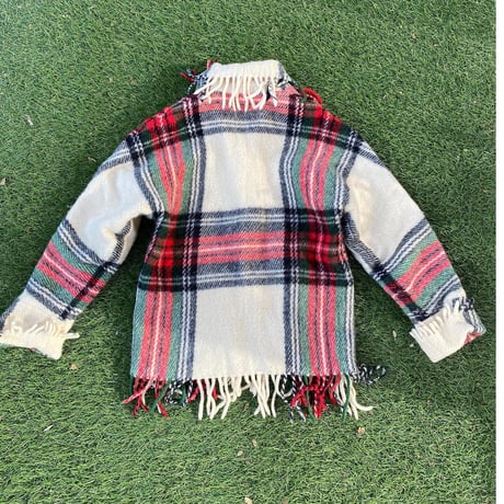 [USED] ブランケットみたいなWOOL JACKET♡