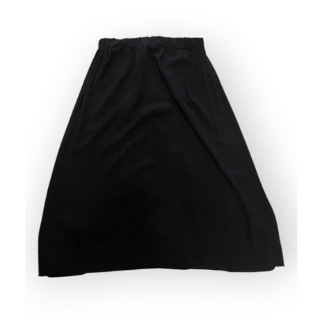 [USED]BLACK レーヨンロングスカート🖤