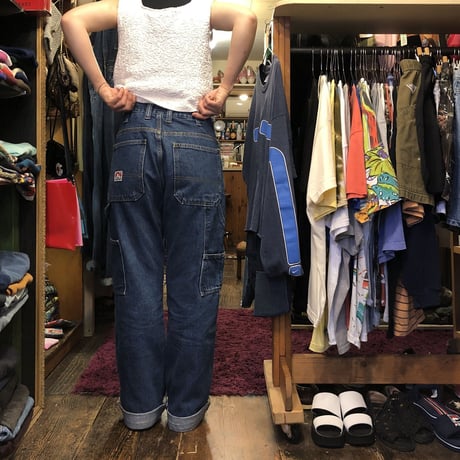 [USED] "BEN DAVIS" DENIM WORK PANTS