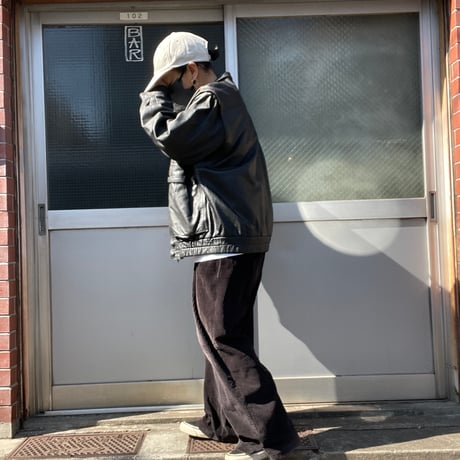 [USED] 2WAY ブラックレザーJKT
