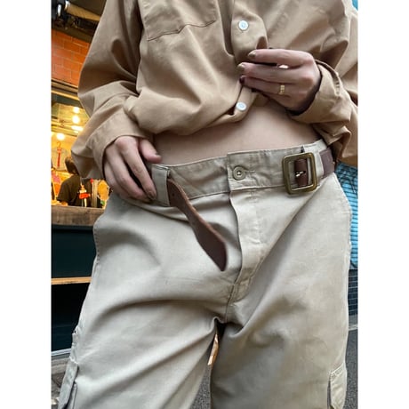 [USED]  "POLO" スタッズ　レザーベルト