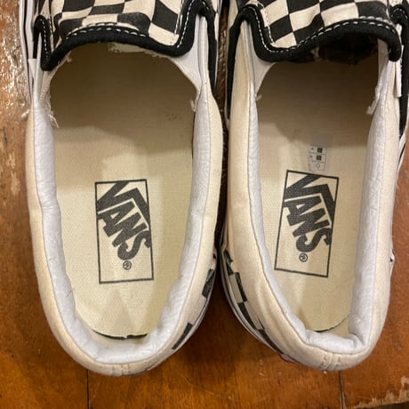 [USED] VANS CHECKER SLIP-ON / US7