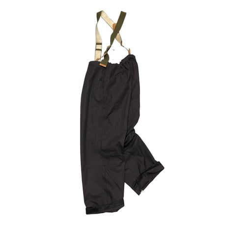[DEADSTOCK]  東ドイツ サスペンダー付military PANTS