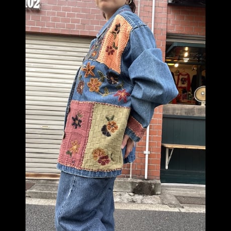 [USED]パッチワークデニムジャケット