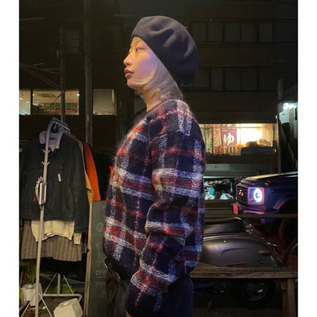 [USED]”Northern Reflections”チェックKNIT