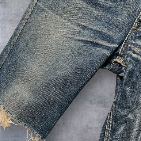 [USED] Euro Levi's CUTOFF DENIM SHORTS orange tab🍊