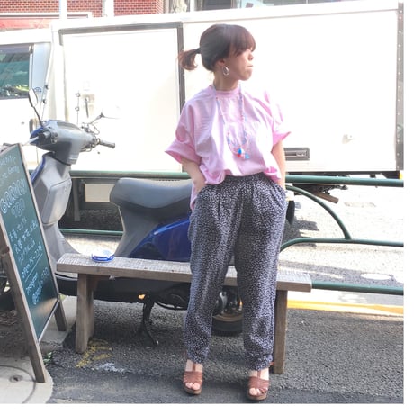 [USED]  さくらんぼ柄 イージーパンツ