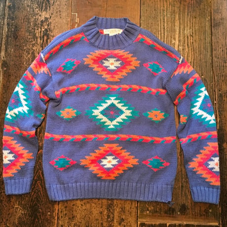 [USED] ネイティヴ柄ニット