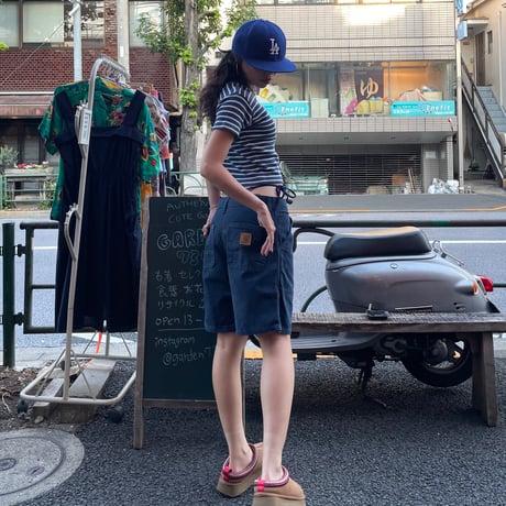 [USED] ワッフル生地のボーダーTee