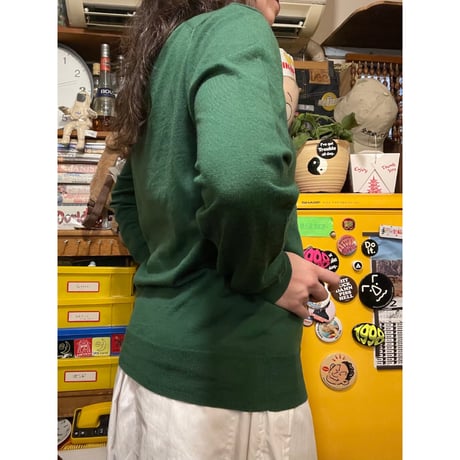 [USED] Vネックニットセーター　green💚