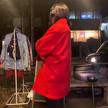 [USED] 真っ赤な❤️ フリース ZIP COAT