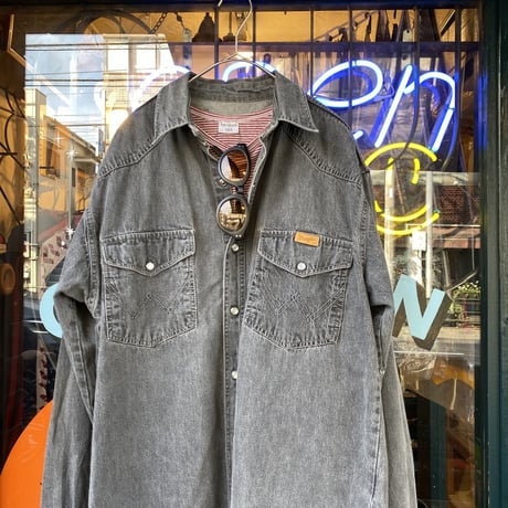 [USED] Wrangler COTTON DENIM SHIRT！