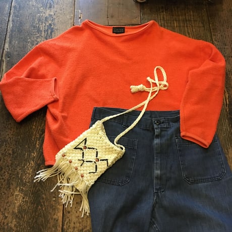 [USED] 鮮やか〜！オレンジパイルロンTee